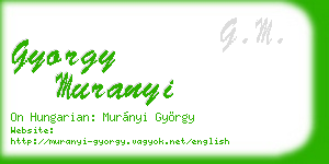 gyorgy muranyi business card